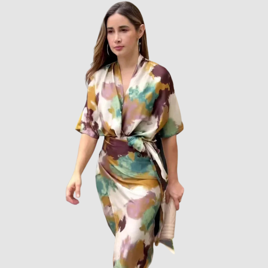 Nikka Elegant Satin Dress