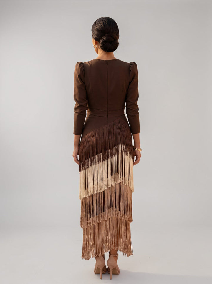 Regina Elegant Fringe Dress