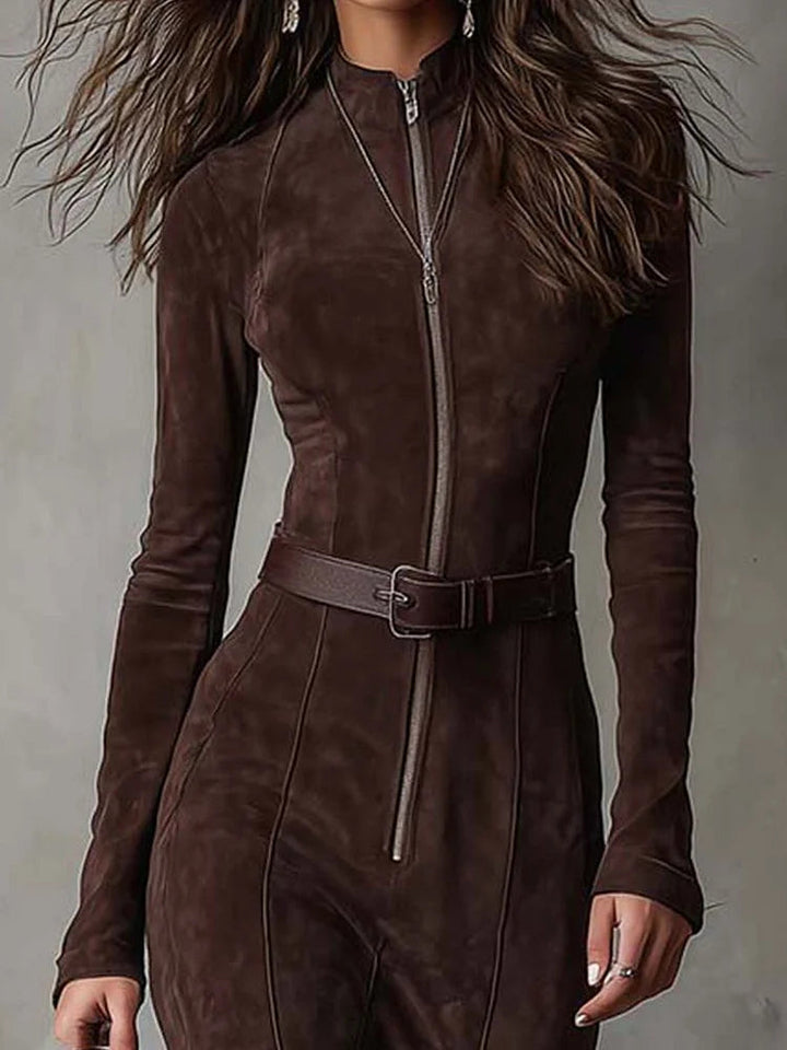 Meghan Suede Maxi Dress