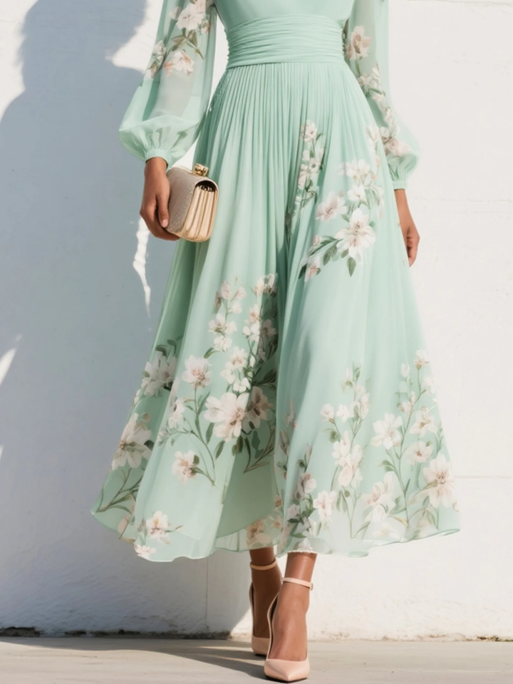 Odelia Floral Midi Dress