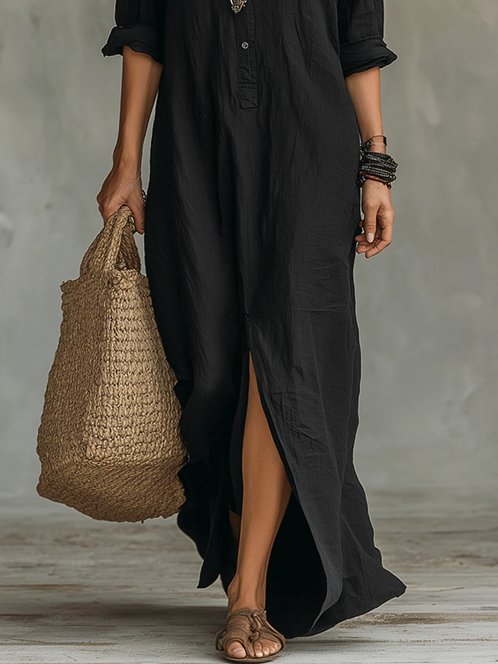 Soline | Maxi Dress with Buttons