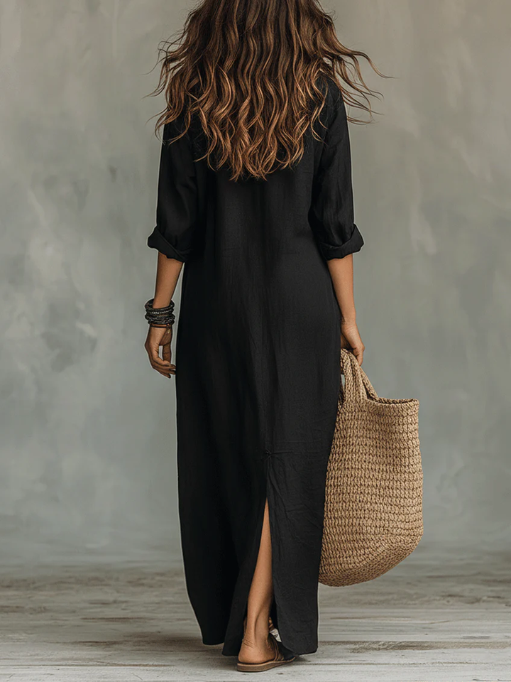 Soline | Maxi Dress with Buttons