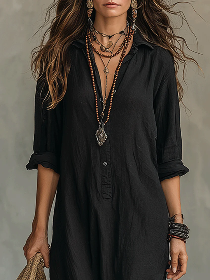 Soline | Maxi Dress with Buttons