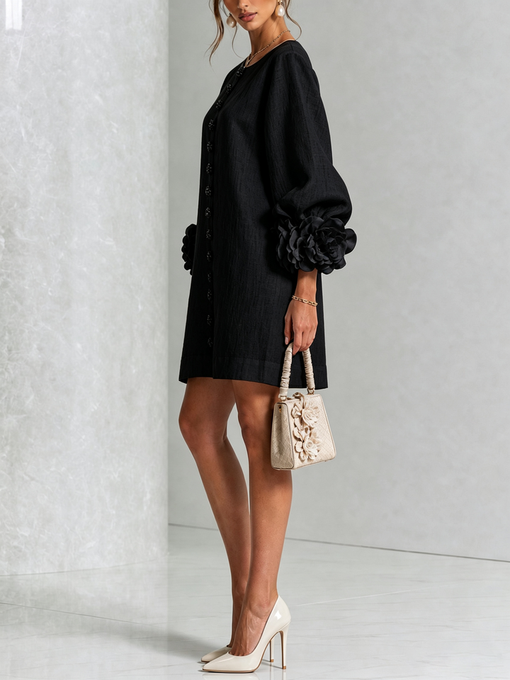 Florence | Floral Button-Down Mini Dress