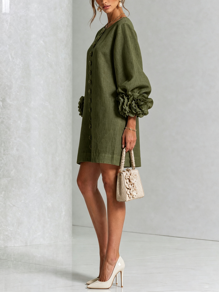 Florence | Floral Button-Down Mini Dress
