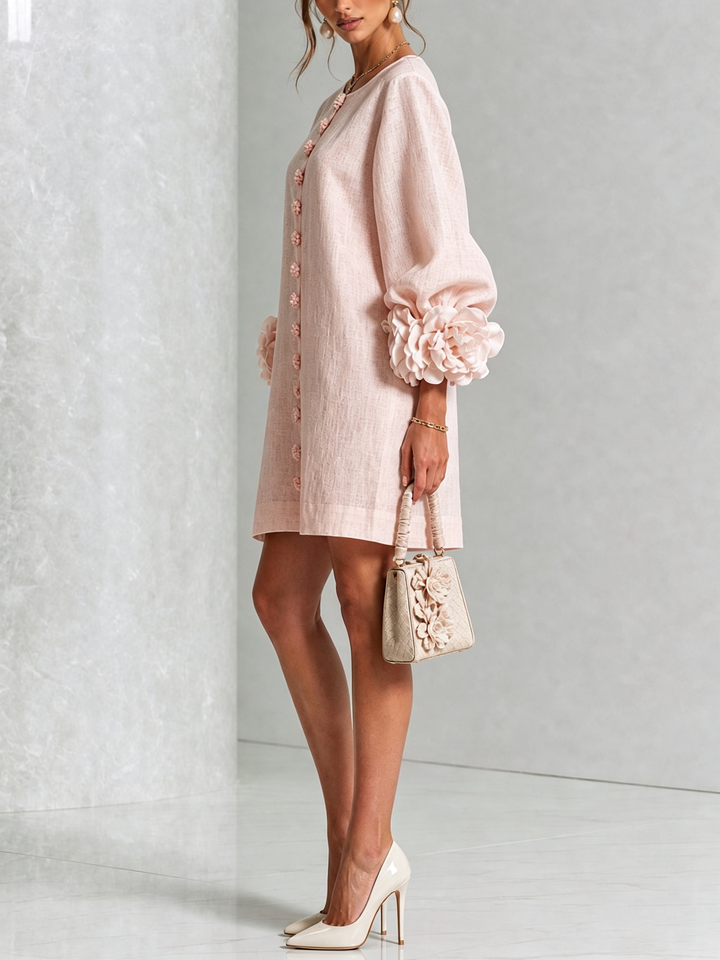 Florence | Floral Button-Down Mini Dress