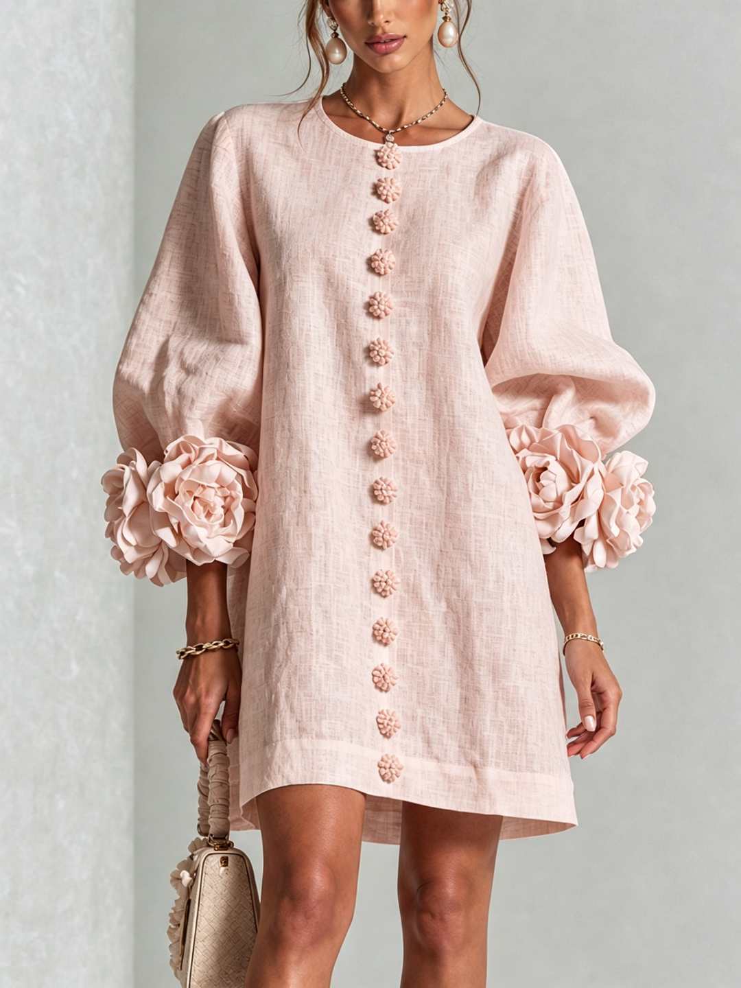Florence | Floral Button-Down Mini Dress