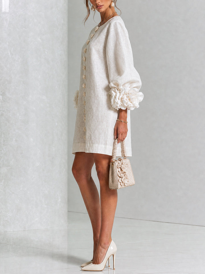 Florence | Floral Button-Down Mini Dress
