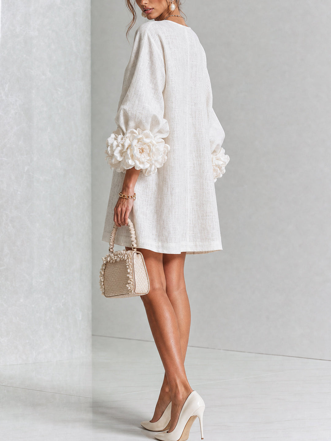 Florence | Floral Button-Down Mini Dress