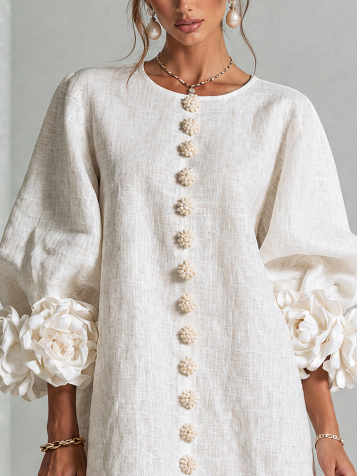 Florence | Floral Button-Down Mini Dress