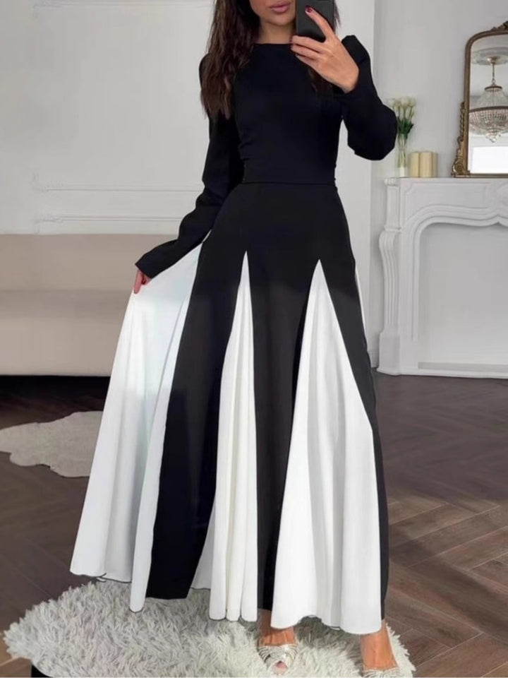 Celia Elegant Colorblock Dress