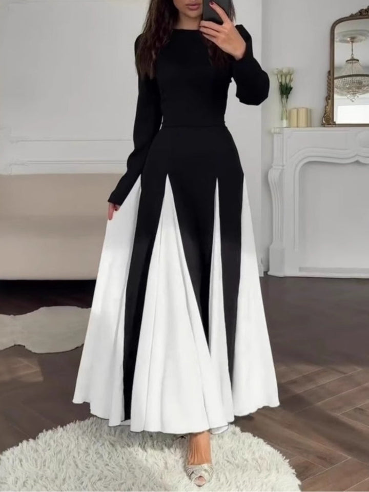 Celia Elegant Colorblock Dress