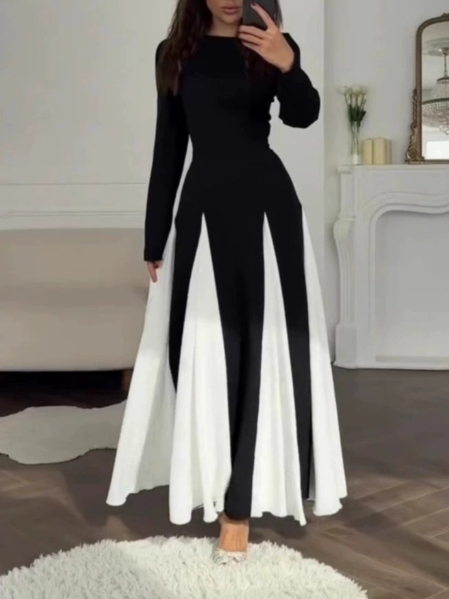 Celia Elegant Colorblock Dress