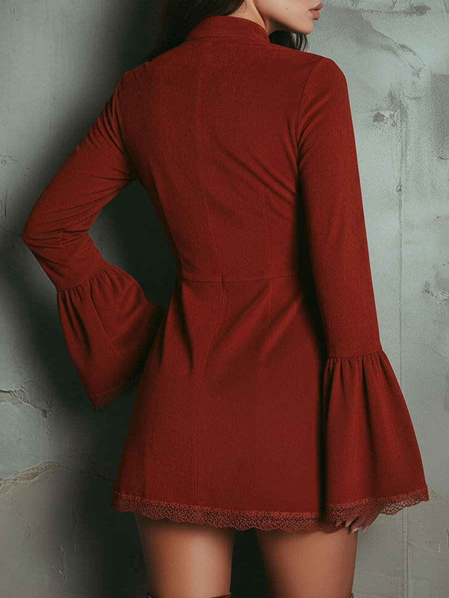 Chryssa Suede Mini Dress
