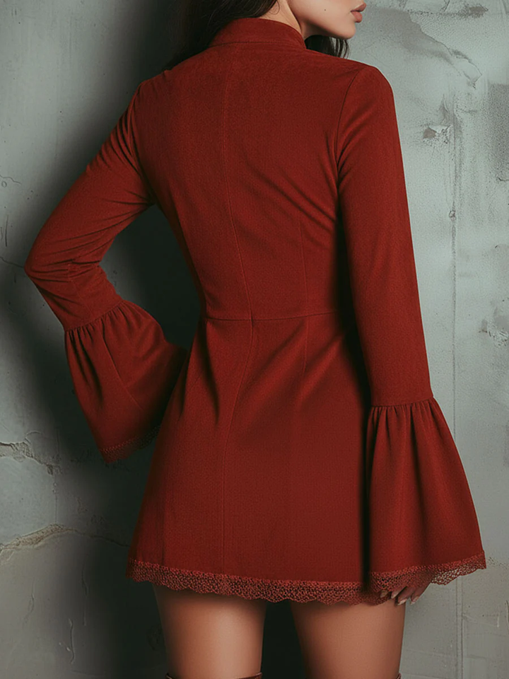 Chryssa Suede Mini Dress