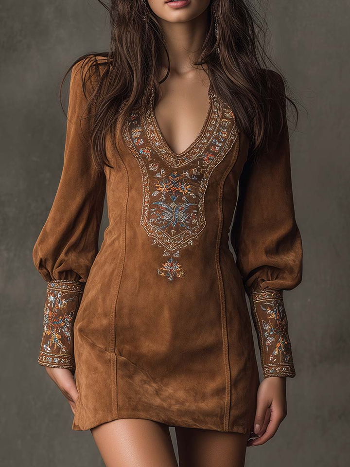 Hosanna Suede Mini Dress