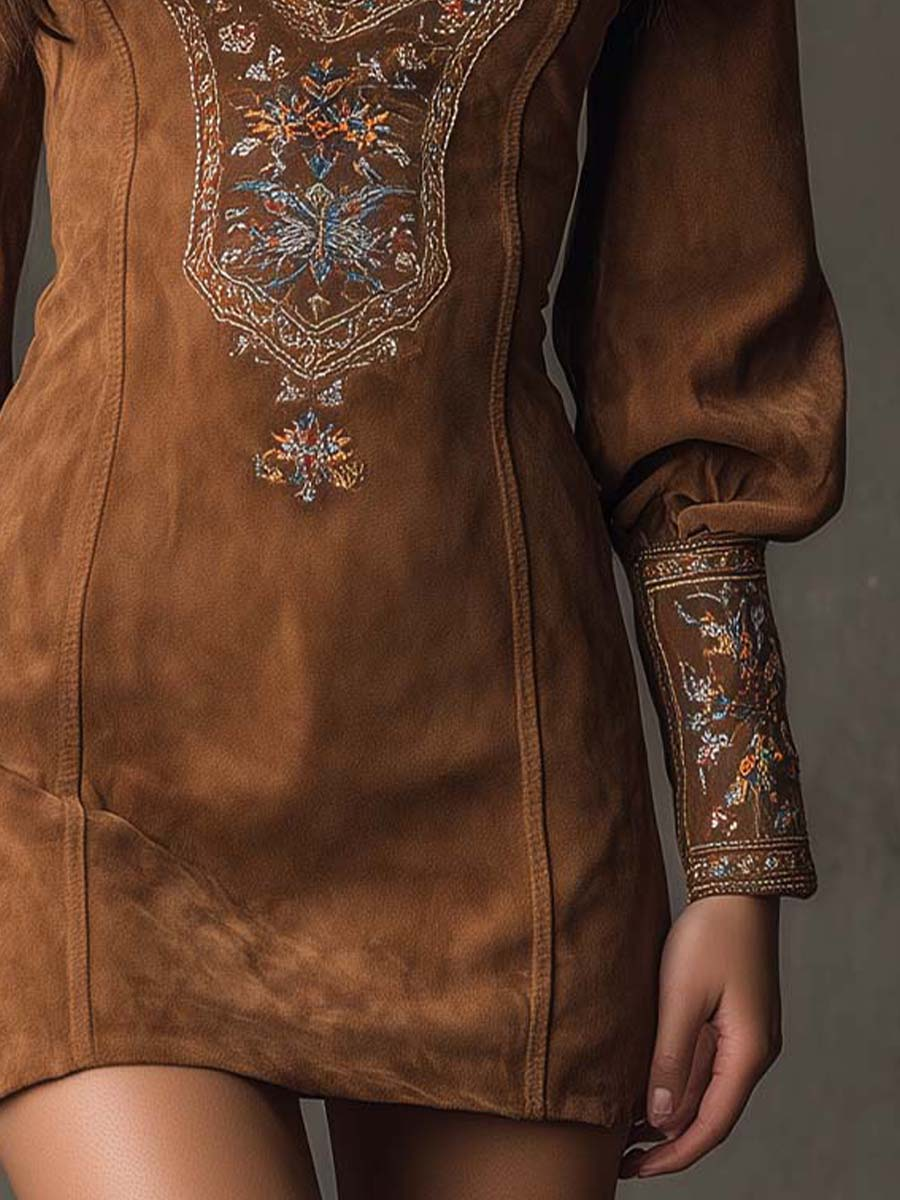 Hosanna Suede Mini Dress