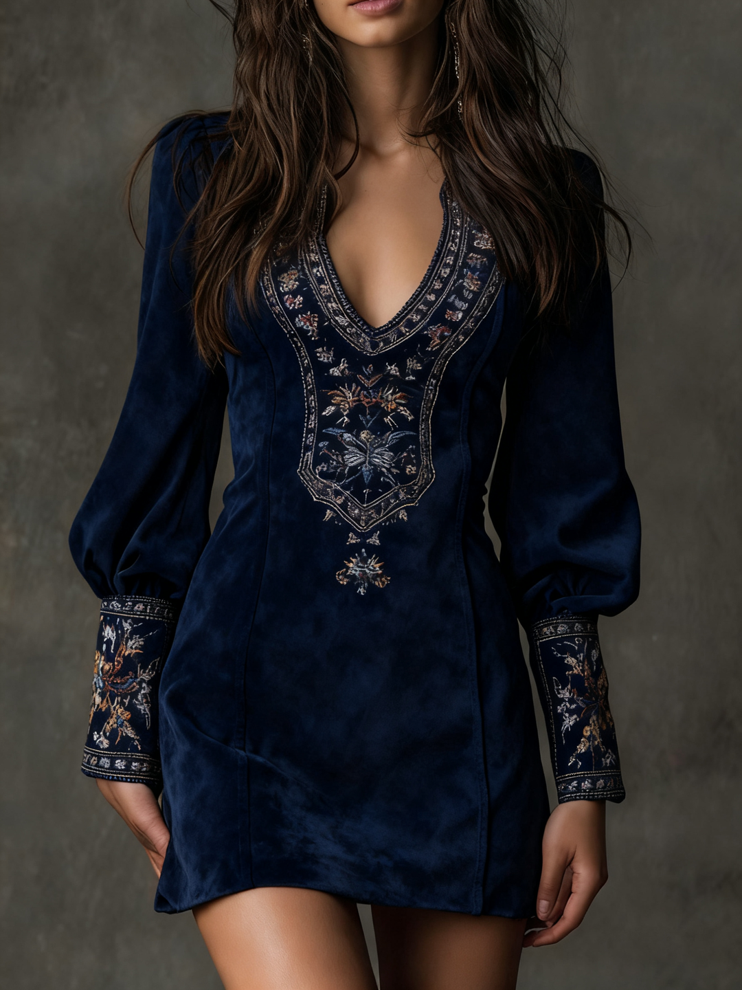 Hosanna Suede Mini Dress