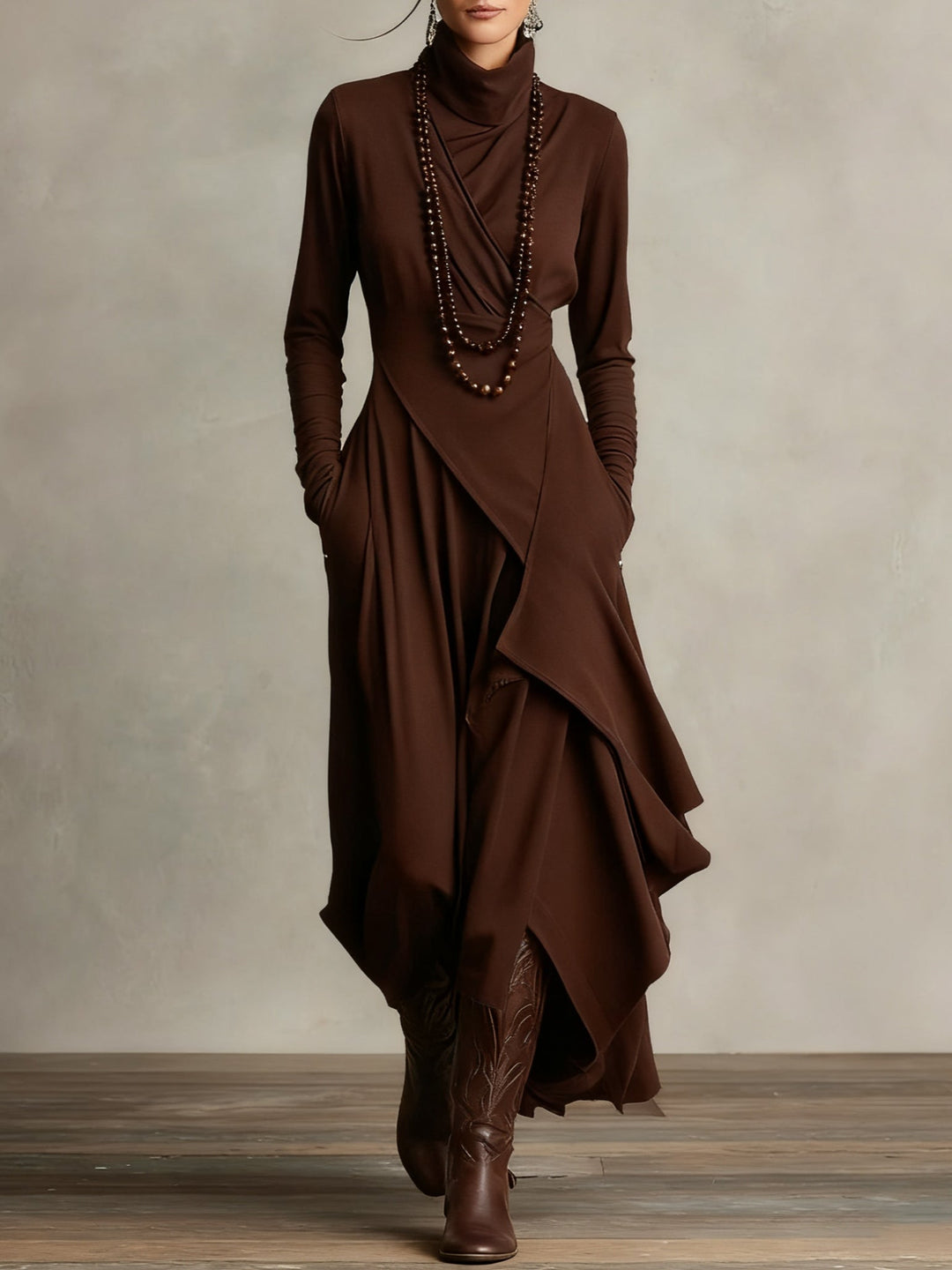 Katia Pleated Maxi Dress