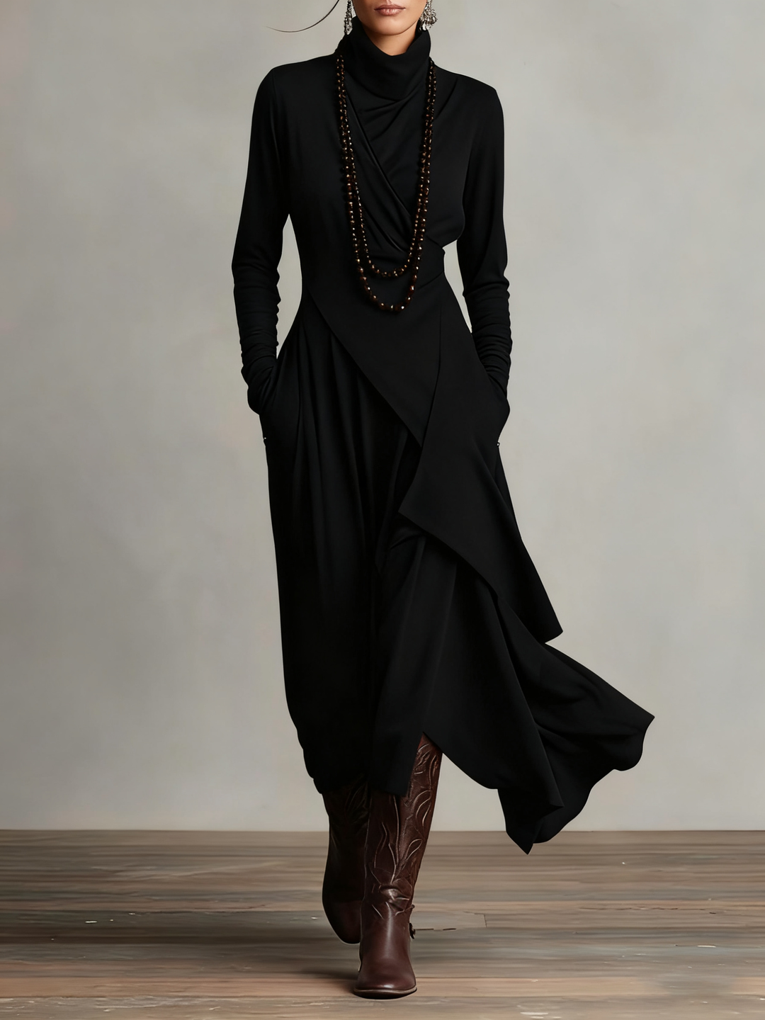 Katia Pleated Maxi Dress