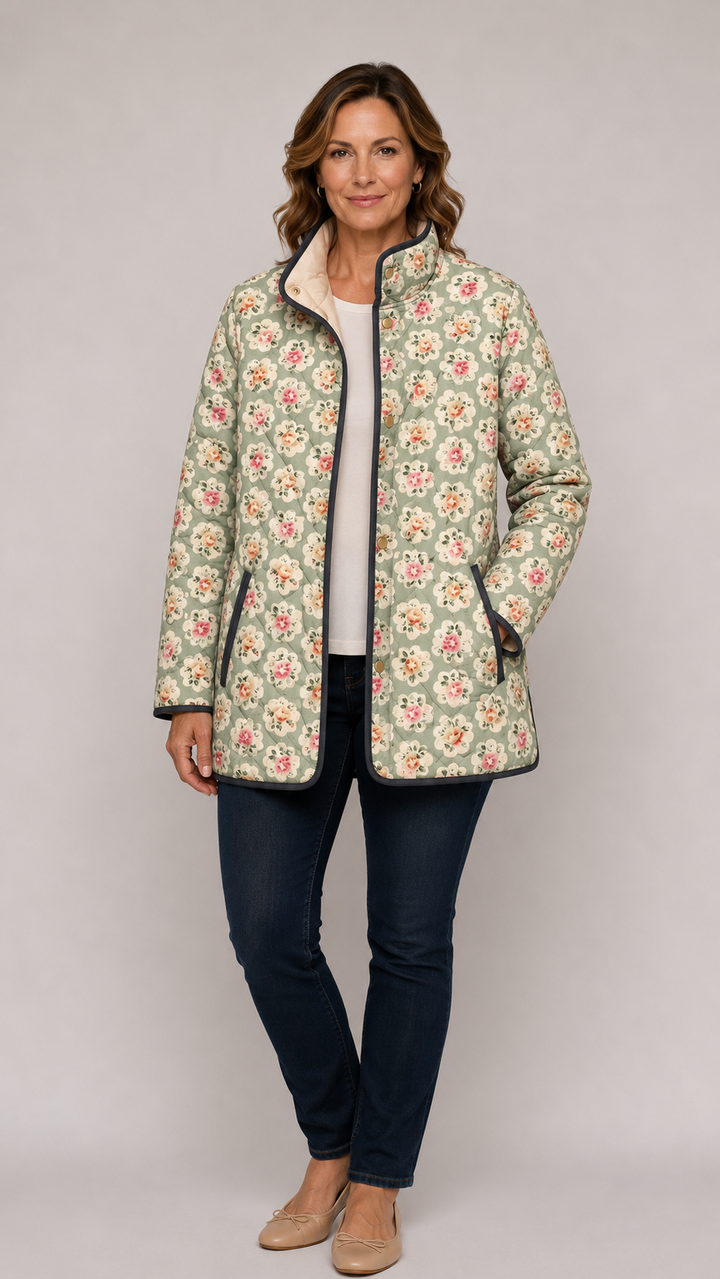 DIOR | Quilted Jacket with Vintage Floral Print