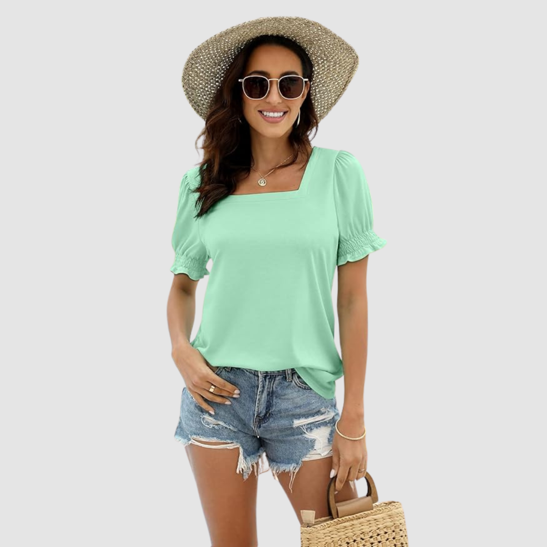 Célina Square Neck Top
