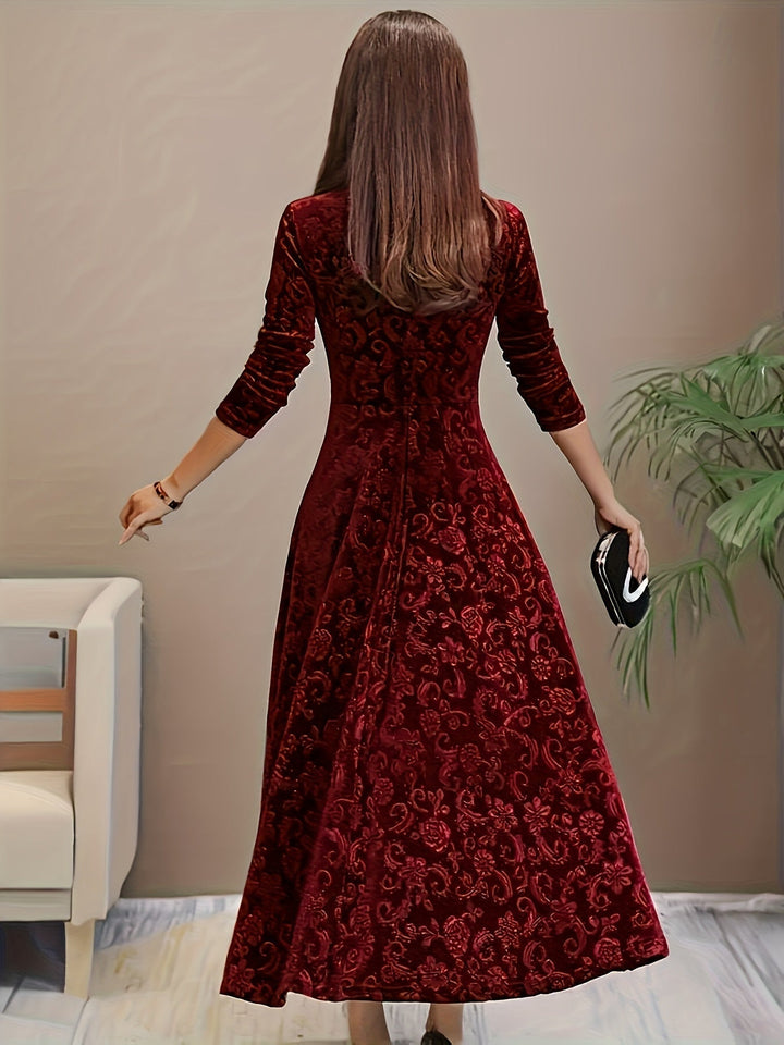 Nicola Elegant Velvet Dress