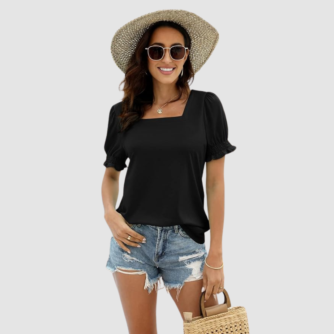 Célina Square Neck Top