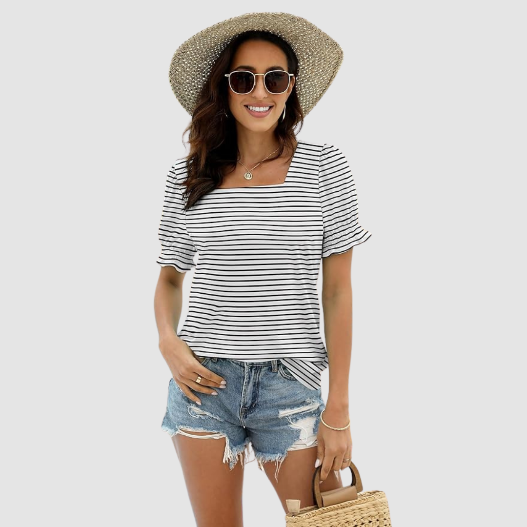Célina Square Neck Top