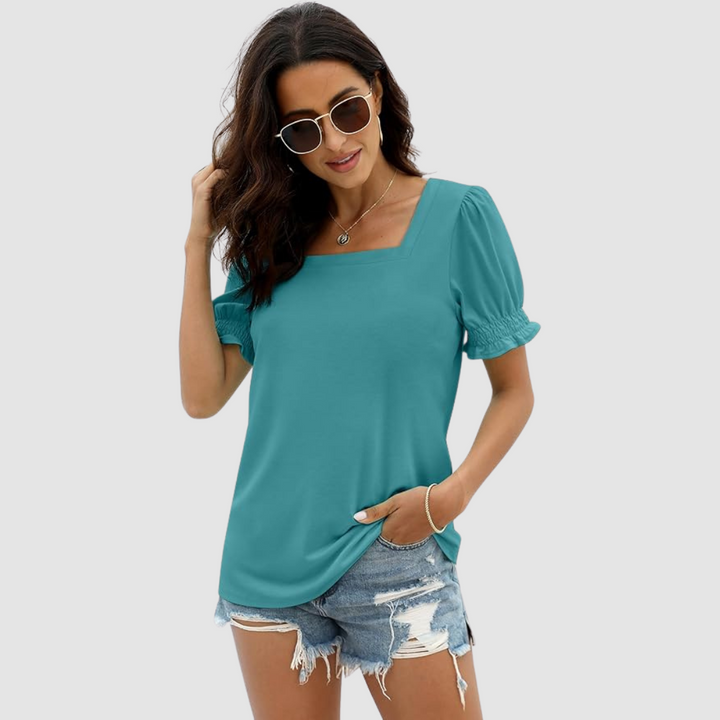 Célina Square Neck Top