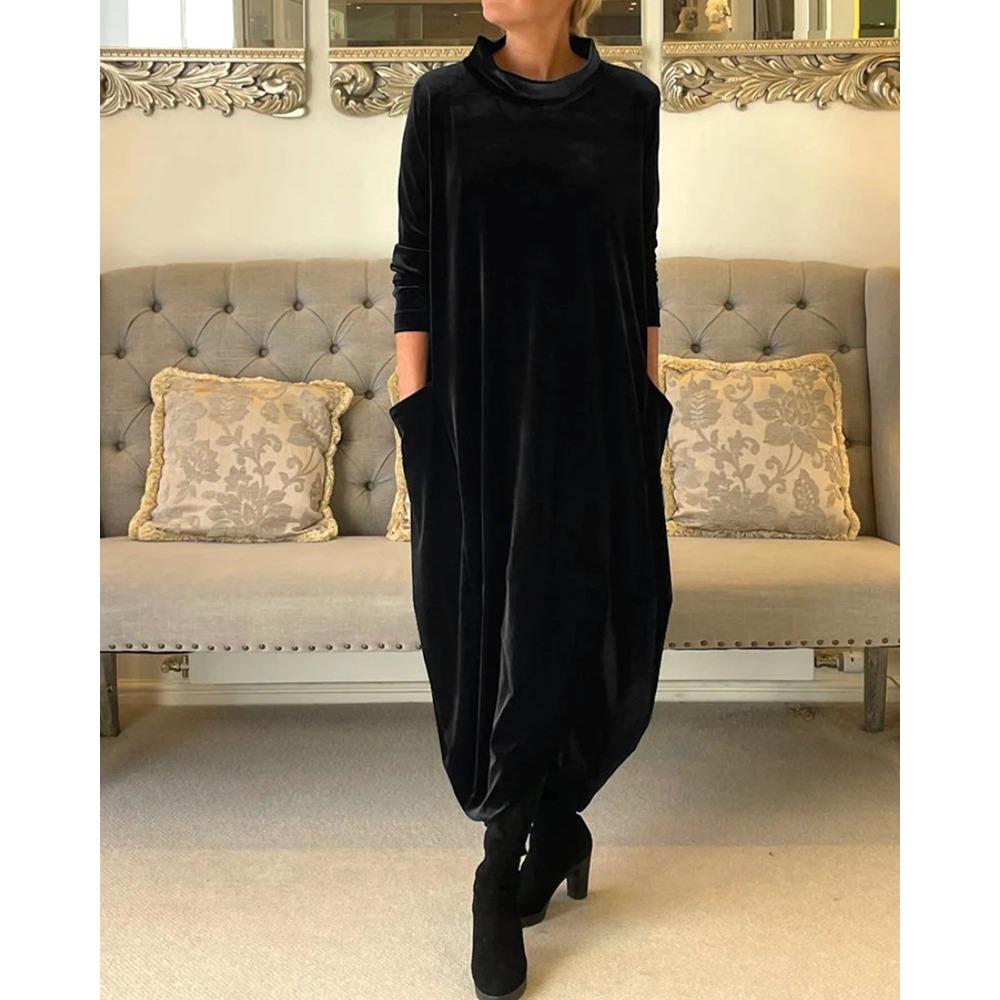 Anika Stylish Suede Dress