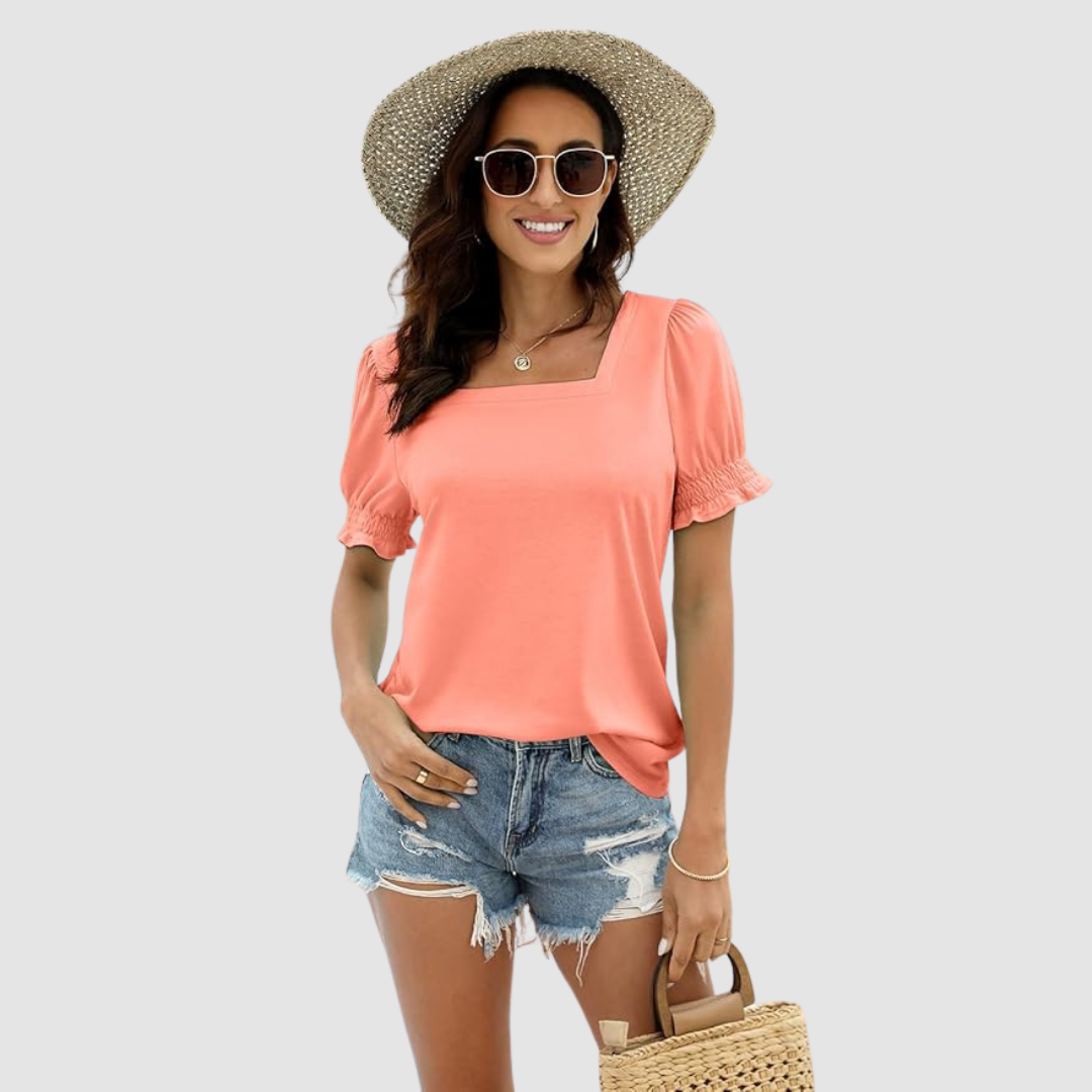 Célina Square Neck Top