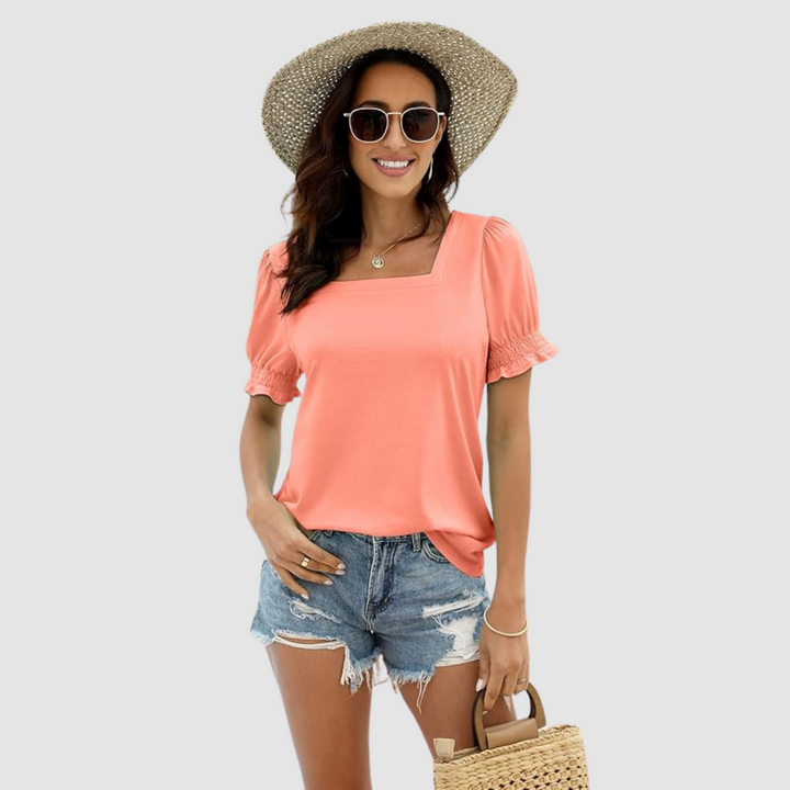 Célina Square Neck Top