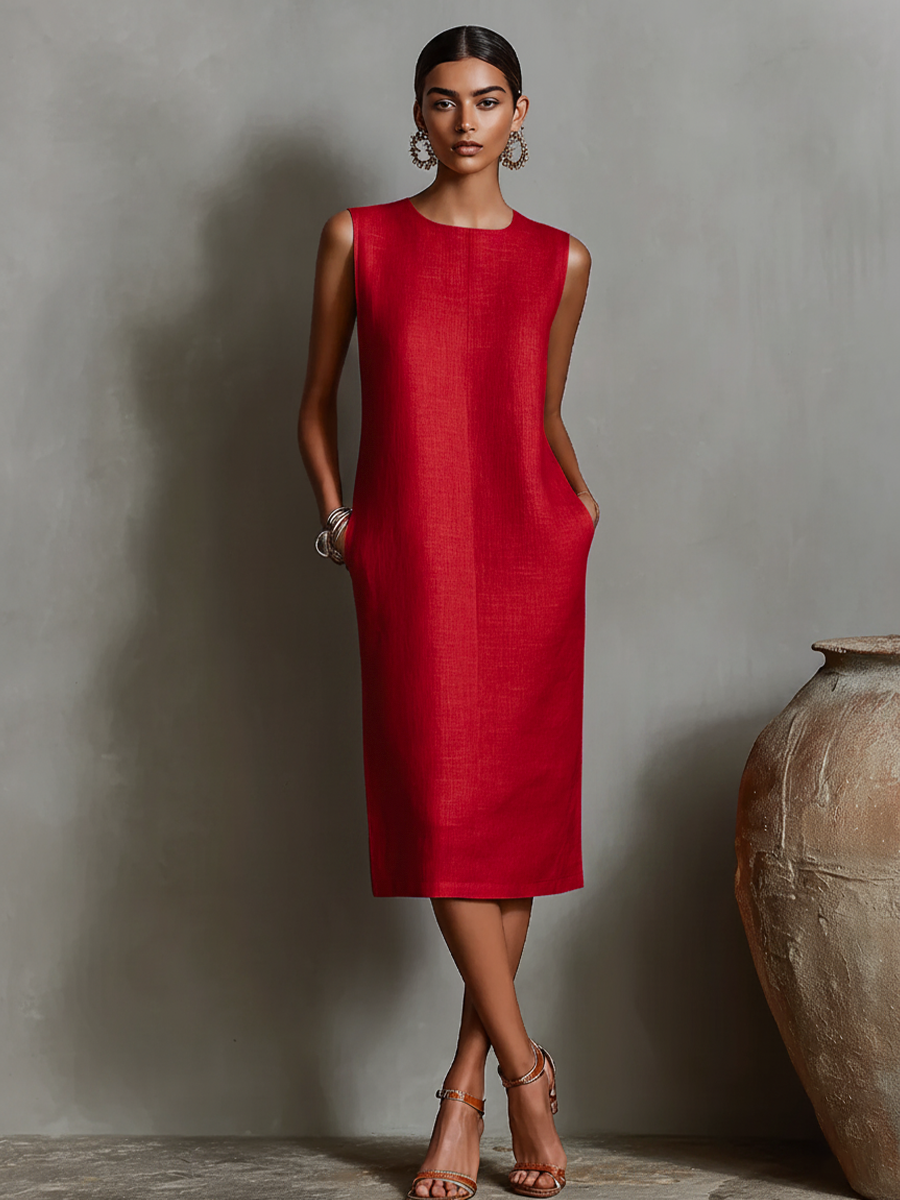 Maureen Midi Dress with pockets