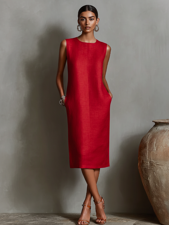 Maureen Midi Dress with pockets
