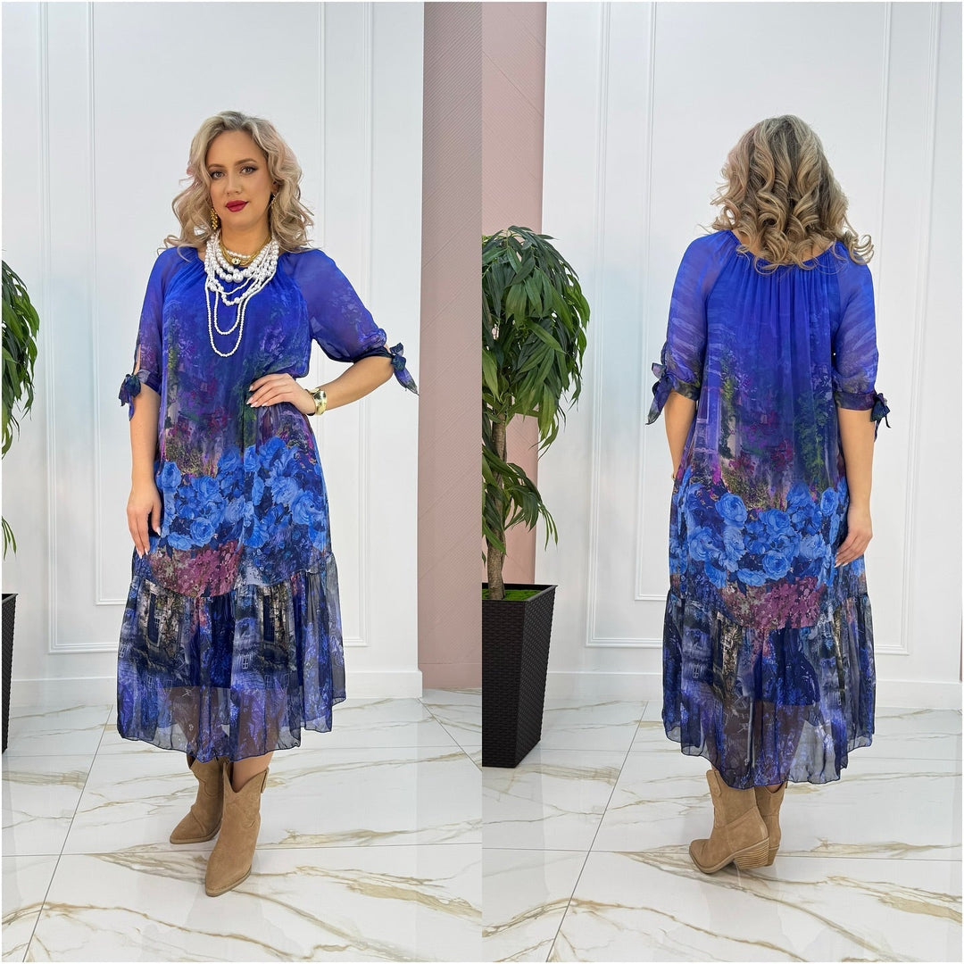 Elisa Elegant Floral Maxi Dress