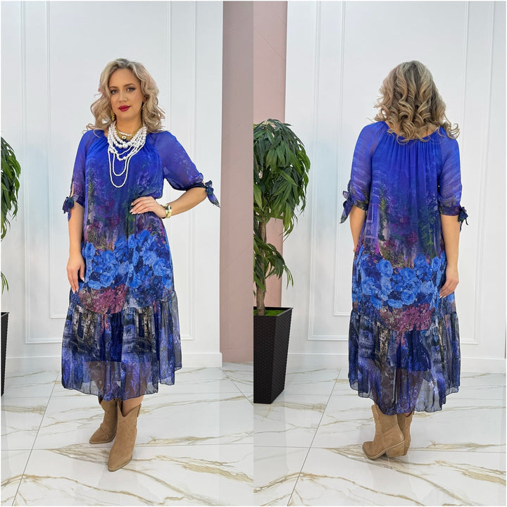 Elisa Elegant Floral Maxi Dress