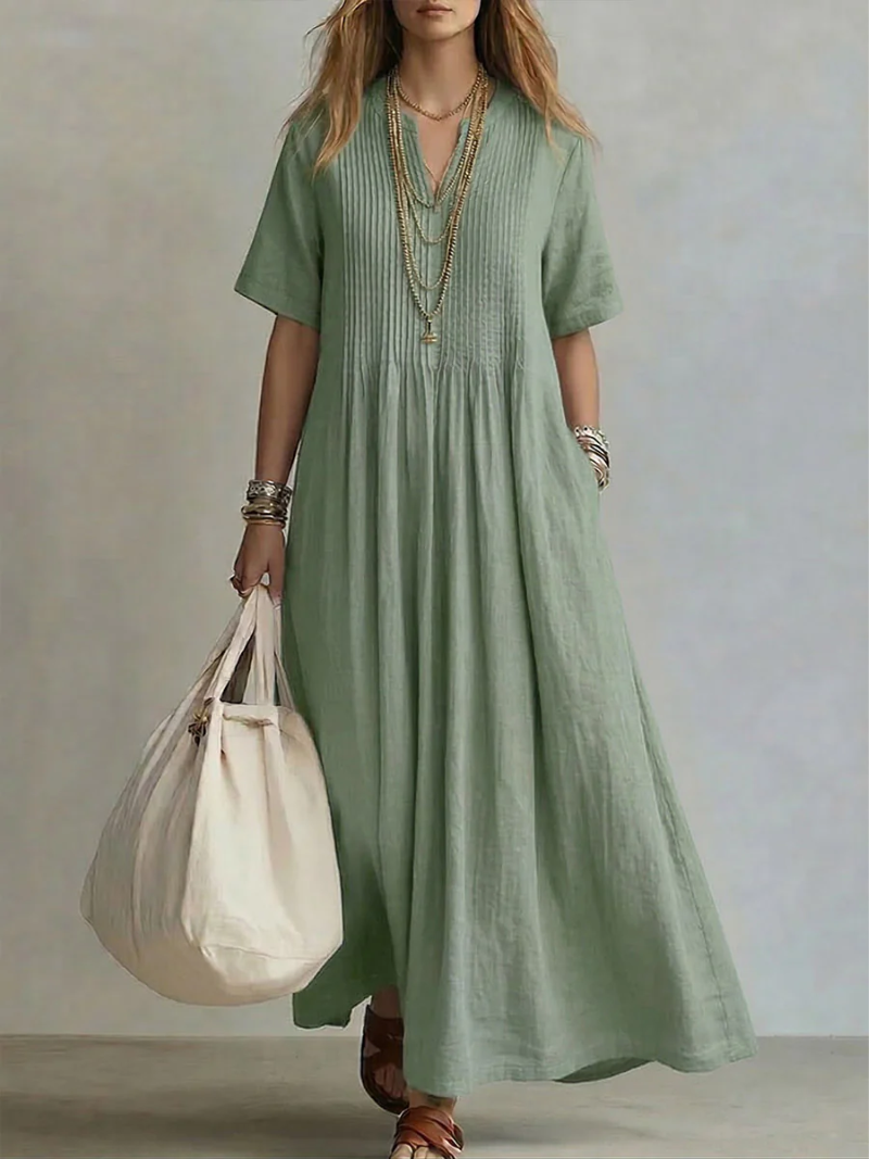 Nathalia Pleated Dress