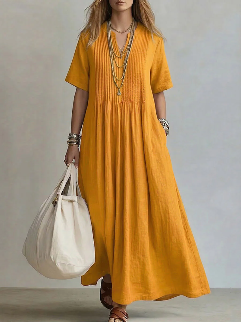 Nathalia Pleated Dress