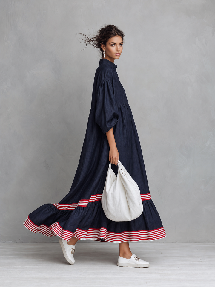Bernice Ruffle Maxi Dress