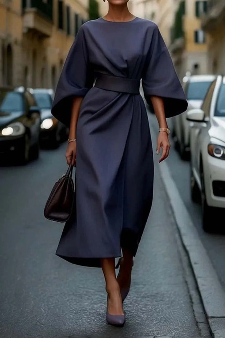 Soraya | Elegant Midi Dress with Wide Sleeves