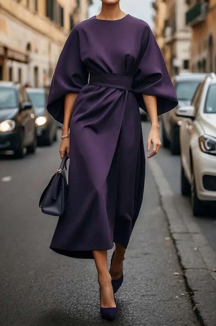 Soraya | Elegant Midi Dress with Wide Sleeves