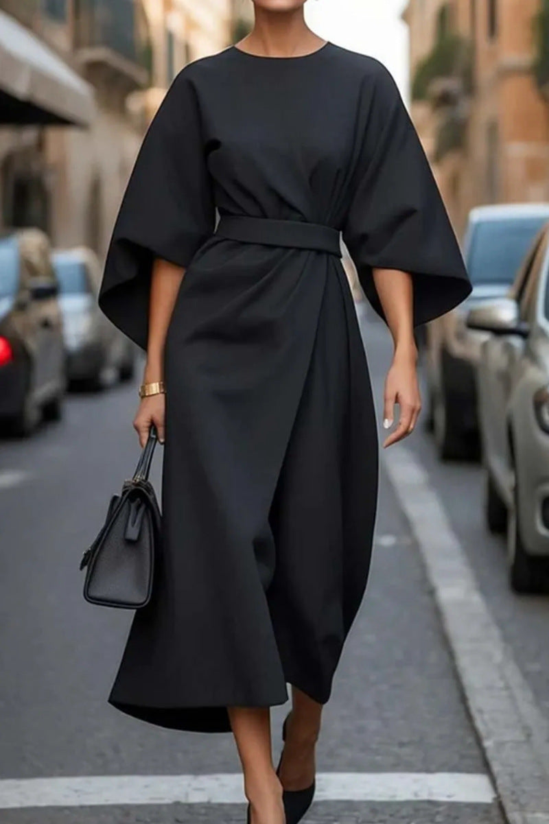 Soraya | Elegant Midi Dress with Wide Sleeves
