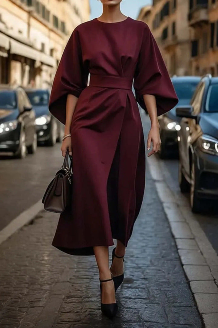 Soraya | Elegant Midi Dress with Wide Sleeves