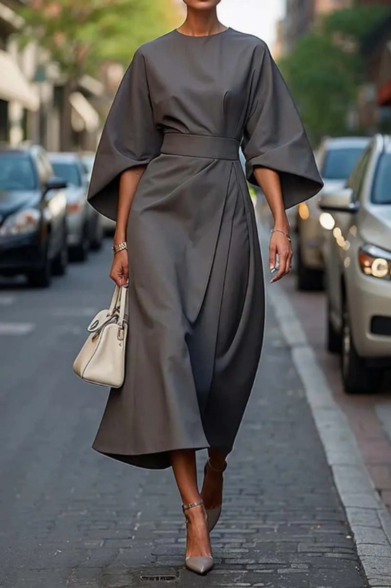 Soraya | Elegant Midi Dress with Wide Sleeves