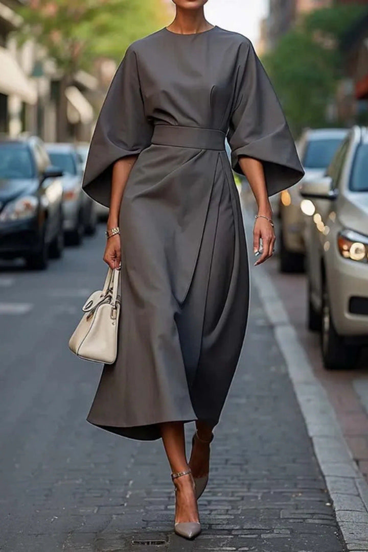 Soraya | Elegant Midi Dress with Wide Sleeves
