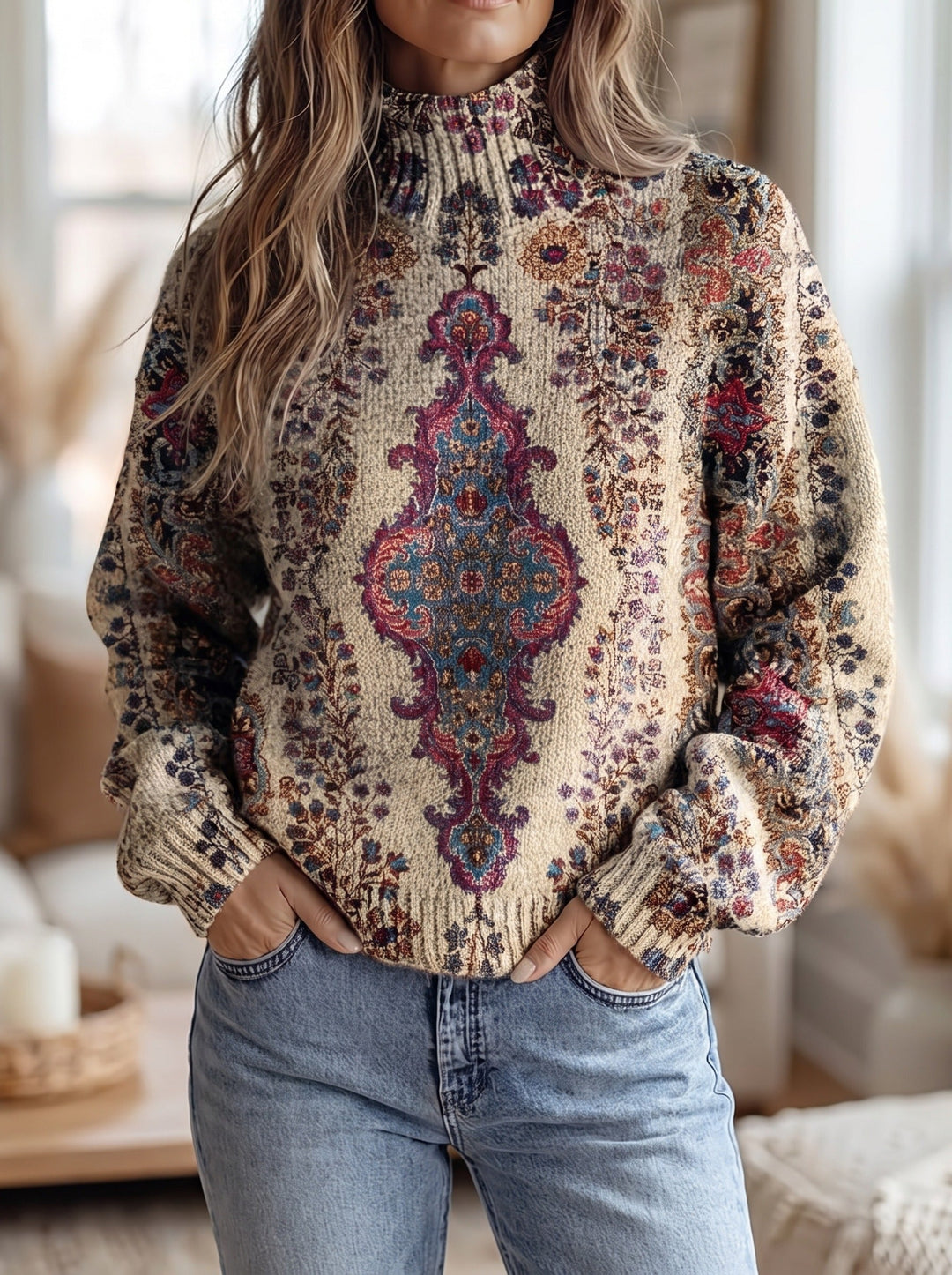 Esmée | Vintage Medallion Turtleneck