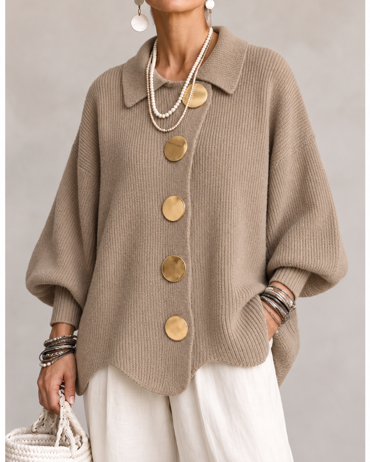 Ardelle | Oversized Collared Cardigan