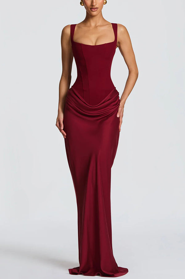 Leonor | Square Neck Maxi Dress