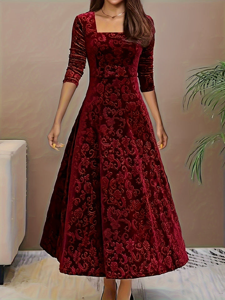 Nicola Elegant Velvet Dress